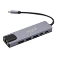 Anitech 6 in 1 USB-C Hub (RA502) Gray